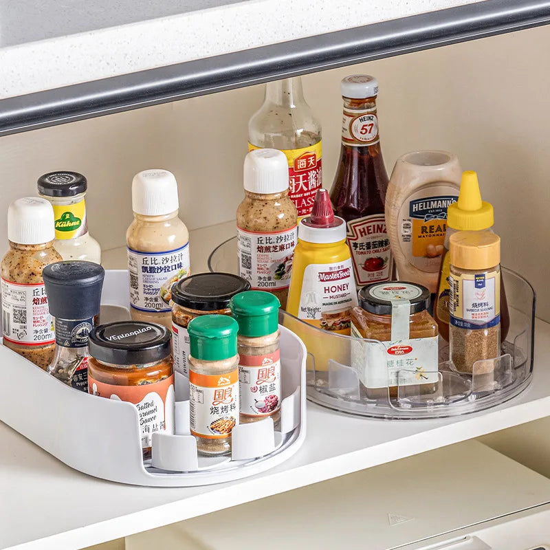 360° Rotating Refrigerator and Countertop Storage Organizer
