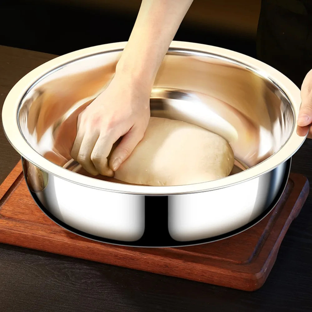 Oversized 36cm Metal Cooking Nesting Salad Bowls Large Capacity | Hrs Haven