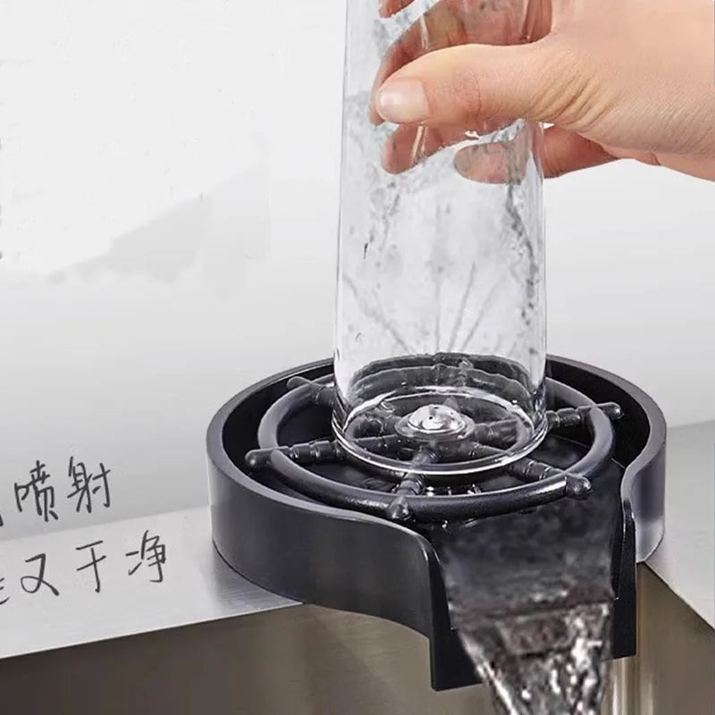 High-Pressure Glass Rinser for Kitchen Sink and Bar