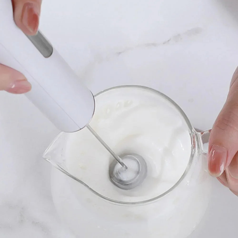 Rechargeable Electric Milk Frother and Drink Mixer – 3 Speeds