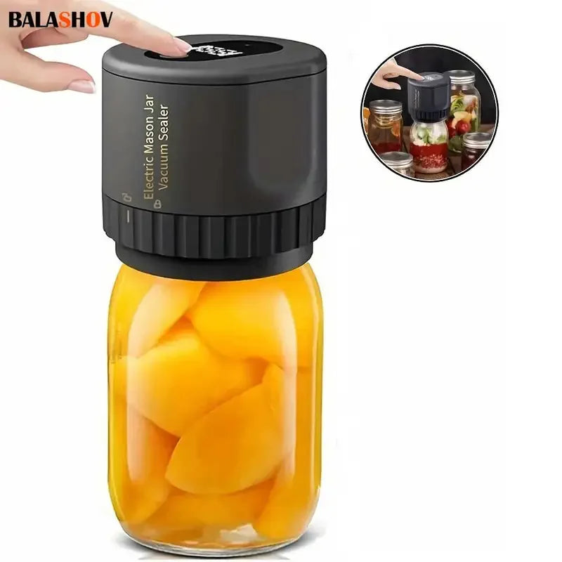 Electric Mason Jar Vacuum Sealer Kit, Cordless, | Hrs Haven