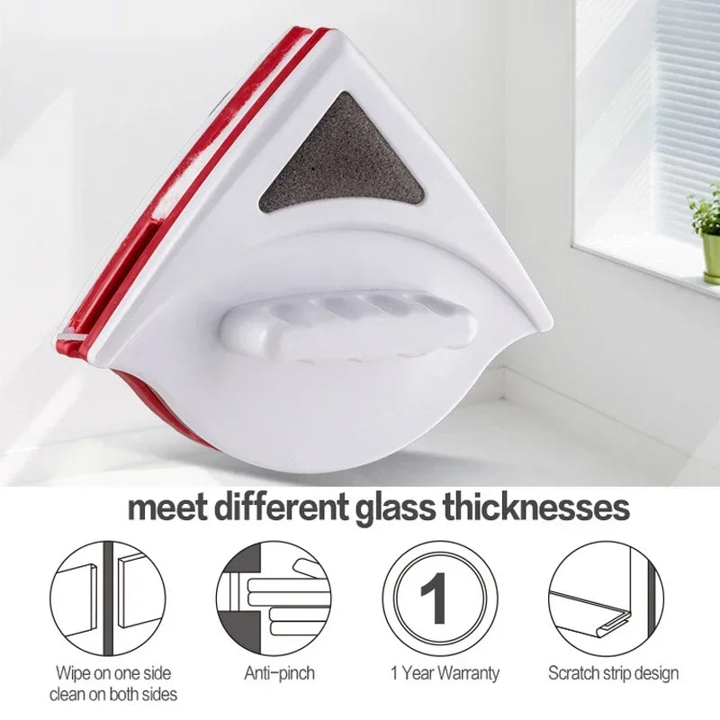 Magnetic Double-Sided Window Cleaner with Automatic Water Discharge