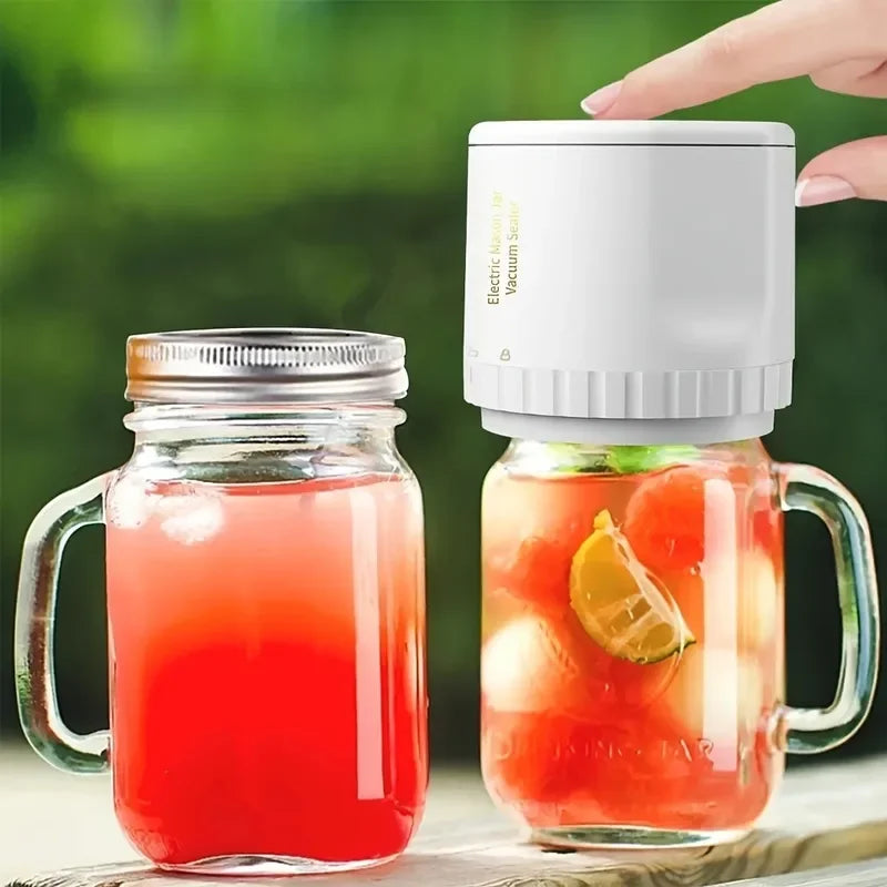Electric Mason Jar Vacuum Sealer Kit, Cordless, | Hrs Haven